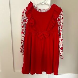 Girls Heart Two Piece Dress